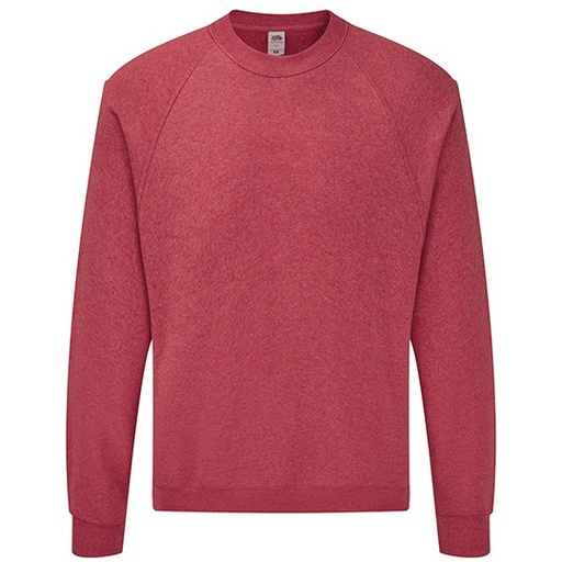 Bluza Klasyczna Bawelniana Poliestrowa F304 - Heather Red