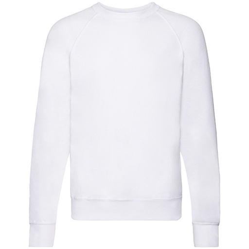 Bluza Raglanowa Lekki Nieczesany Fleece F310 - White