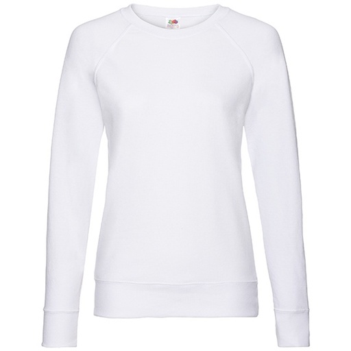 Bluza Damska Raglanowa Lekka Nieczesany Fleece F315 - White
