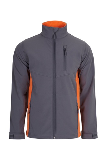 Kurtka softshell Total Match Industry 106004 - Grey/Orange 08/16