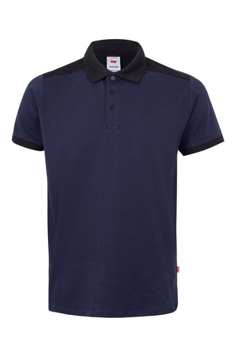 Koszulka polo stretch dwukolorowa 105519S - Navy Blue/Black 61/00