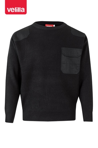 Sweter z okrągłym dekoltem 100 - BLACK 00