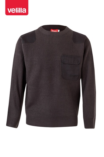 Sweter z okrągłym dekoltem 100 - GREY 08