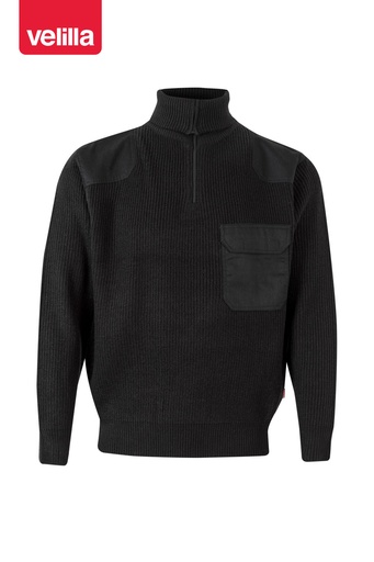 Sweter z wysokim kołnierzem 101 - BLACK 00