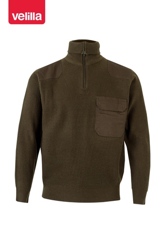 Sweter z wysokim kołnierzem 101 - KHAKI GREEN 03