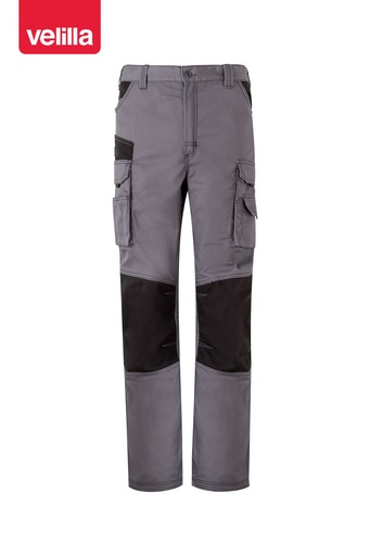 Spodnie dwukolorowe z wieloma kieszeniami 103011B - GREY/BLACK 08/00