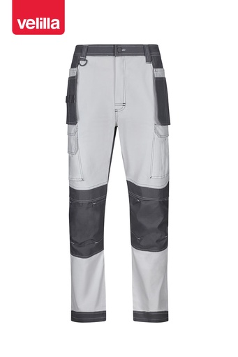 Spodnie dwukolorowe stretch 103019S - WHITE/GREY 07/08