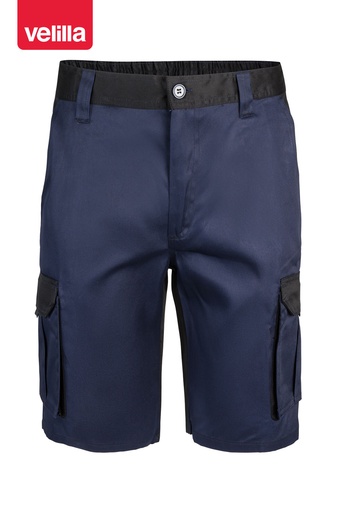 Spodenki dwukolorowe z wieloma kieszeniami 103021B - NAVY BLUE/BLACK 61/00