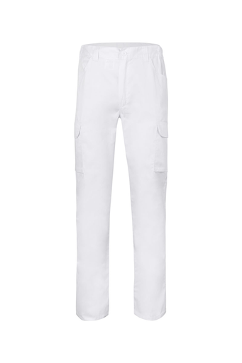 Spodnie z wieloma kieszeniami 103025 - WHITE 07