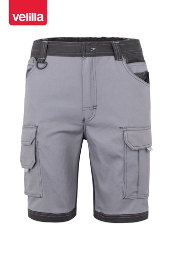 Spodenki dwukolorowe stretch 103029S - GREY/BLACK 08/00