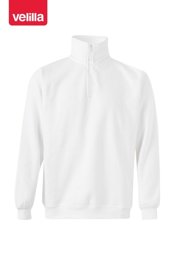 Bluza z krótkim zamkiem 105702 - WHITE 07