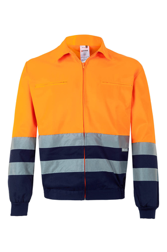 Kurtka dwukolorowa z odblaskami 153 - MARINE BLUE/HI-VIS ORANGE 01/19
