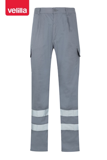 Spodnie z wieloma kieszeniami z odblaskami 159 - GREY 08