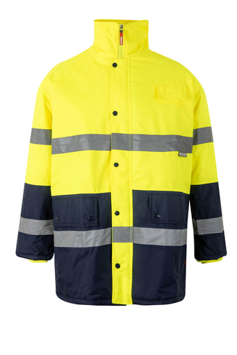 Kurtka dwukolorowa z odblaskami 166 - MARINE BLUE/HI-VIS YELLOW 01/20