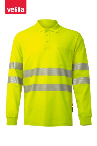 Koszulka polo z długim rękawem z odblaskami 305524 - HI-VIS YELLOW 20