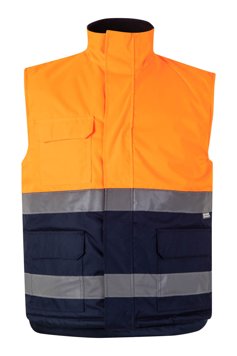 Kamizelka dwukolorowa z odblaskami 305902 - NAVY BLUE/HI-VIS ORANGE 61/19