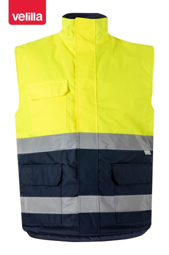 Kamizelka dwukolorowa z odblaskami 305902 - NAVY BLUE/HI-VIS YELLOW 61/20