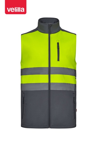 Kurtka softshell dwukolorowa 305906 - GREY/HI-VIS YELLOW 08/20