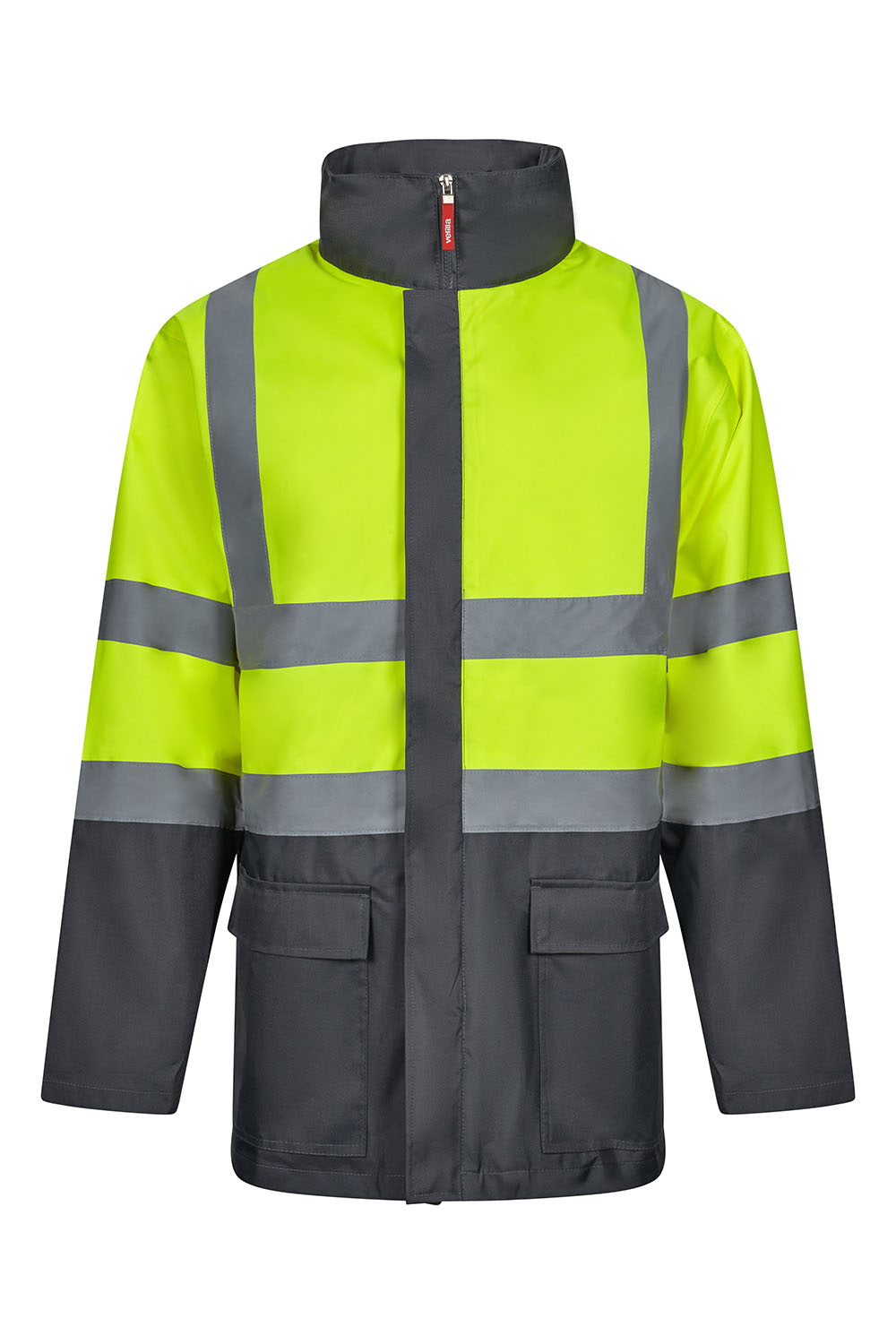 Kurtka dwukolorowa z odblaskami 306003 - GREY/HI-VIS YELLOW 08/20
