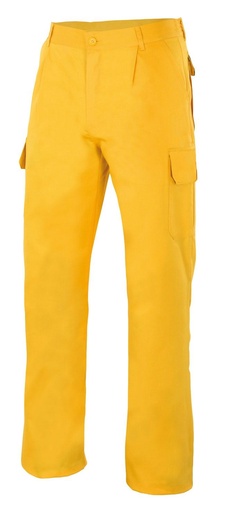 Spodnie z wieloma kieszeniami 345 - YELLOW 17