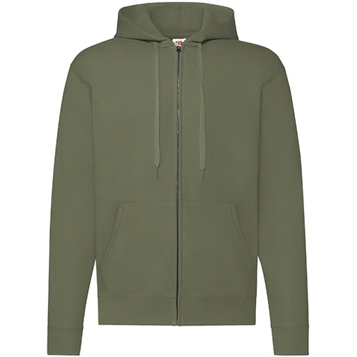 Bluza Klasyczna Bawelniana z Kapturem F401N - Classic Olive