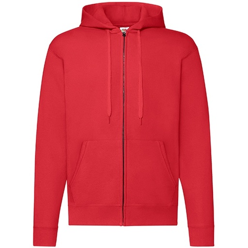 Bluza Klasyczna Bawelniana z Kapturem F401N - Red