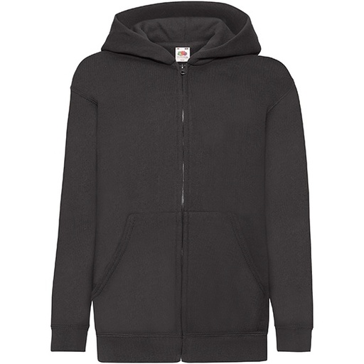 Dziecięca klasa klasyczna bluza na zamek F401NK - Black