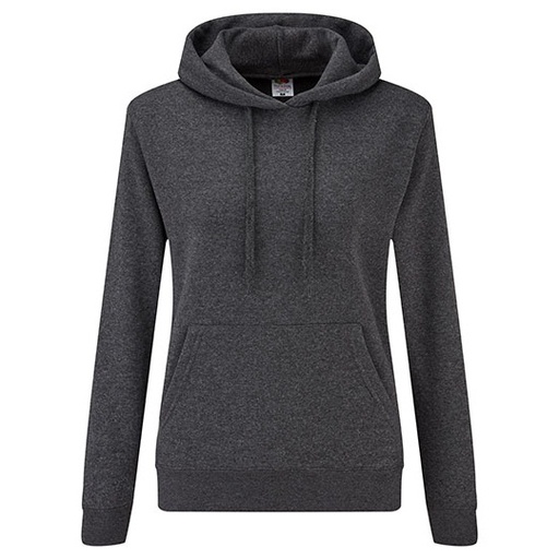 Bluza Damska Slim Bawelniana F409 - Dark Heather Grey