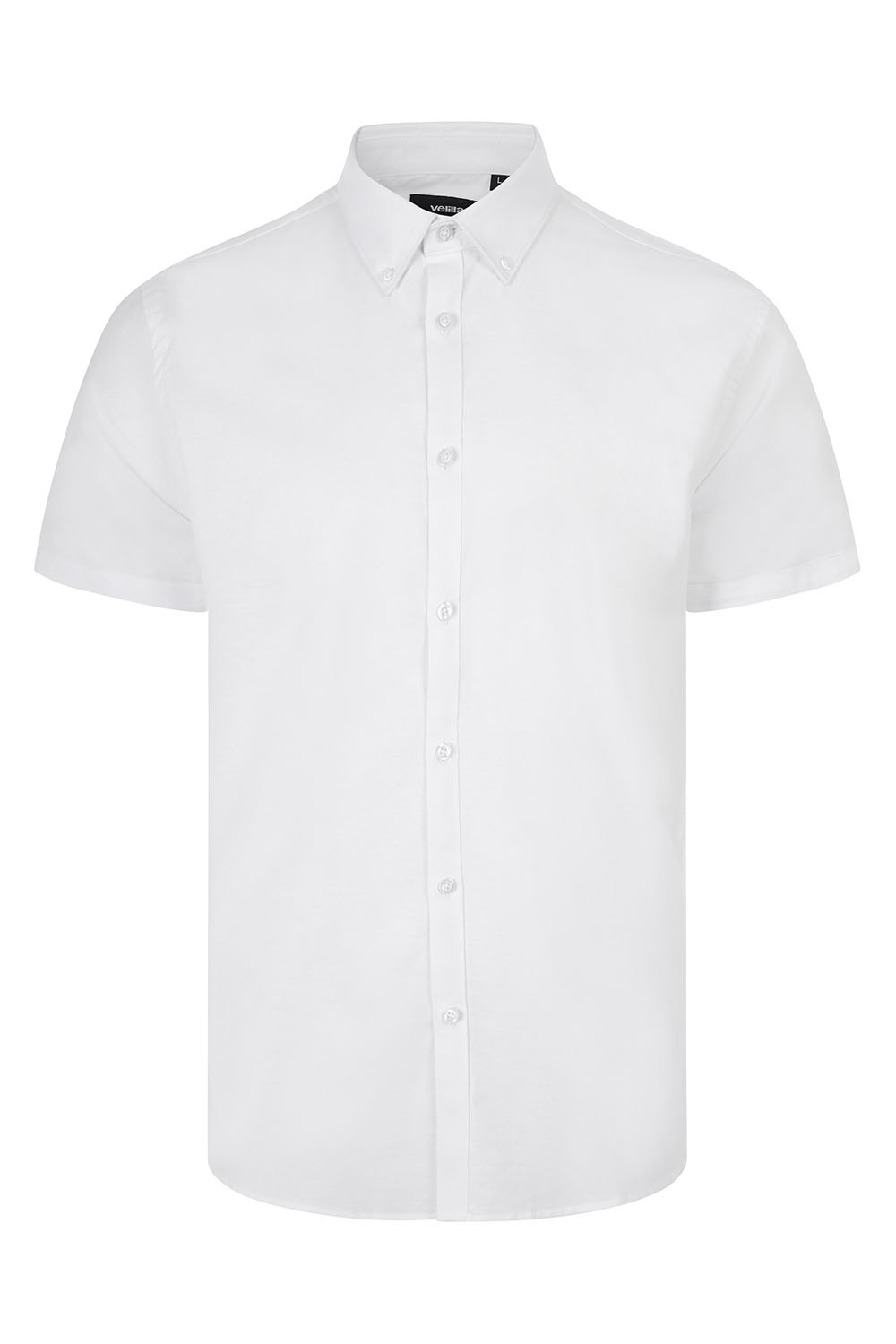 Koszula stretch z krótkim rękawem męska 405024S - WHITE 07