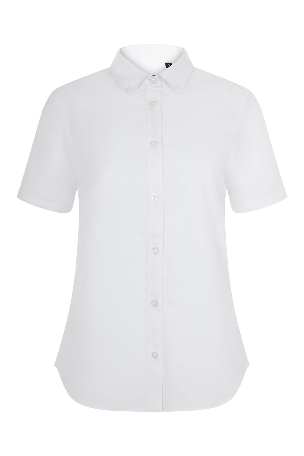 Koszula stretch z krótkim rękawem damska 405025S - WHITE 07