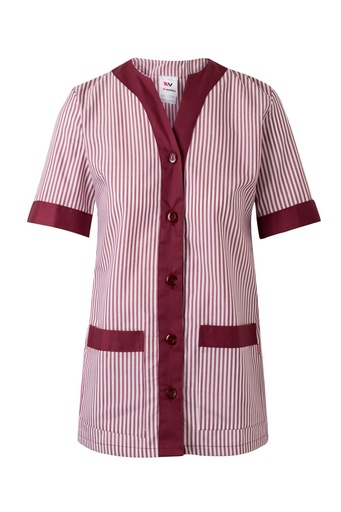 Fartuch medyczny z krótkim rękawem damska 579 - MAROON 18