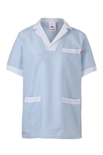 Fartuch medyczny z krótkim rękawem 585 - SKY BLUE 05