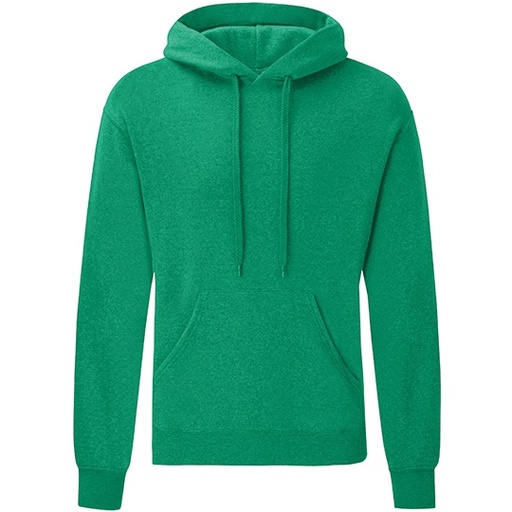 Bluza Klasyczna Bawelniana z Kapturem F421 - Heather Green