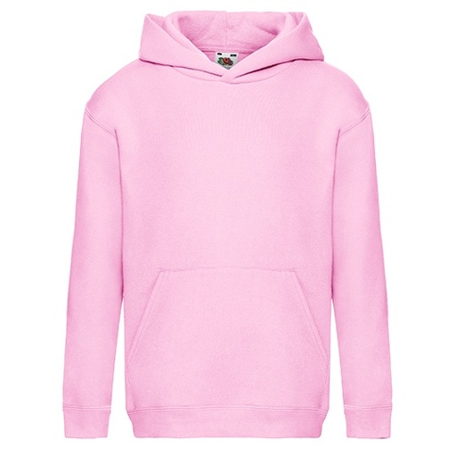 Bluza Dziecieca Klasyczna Bawelniano Poliestrowa z Kapturem F421K - Light Pink