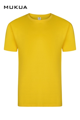 Koszulka z krótkim rękawem unisex MELBOURNE MK022CV - YELLOW 300