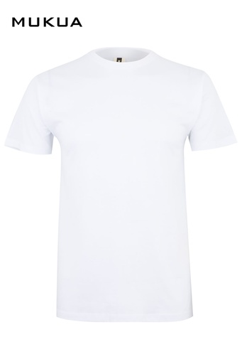Koszulka z krótkim rękawem unisex MELBOURNE MK022WV - WHITE 100