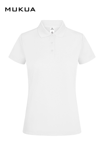 Koszulka polo z krótkim rękawem damska BOGAN WOMAN PS160W - WHITE 100