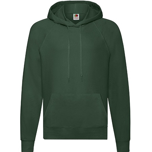 Bluza z kapturem lekka raglanowa F430 - Bottle Green