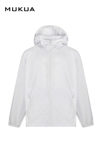 Kurtka przeciwwiatrowa dla dzieci STOCKTON KIDS WZ70K - WHITE 100