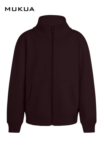 Bluza z pełnym zamkiem dla dzieci COOPER KIDS SZ270K - WINE 403