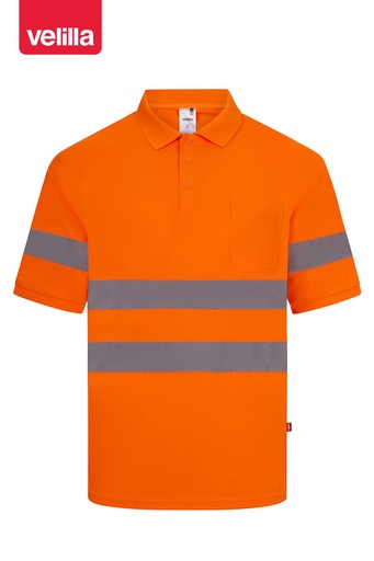 Koszulka polo z krótkim rękawem z odblaskami 305510 - HI-VIS ORANGE 19