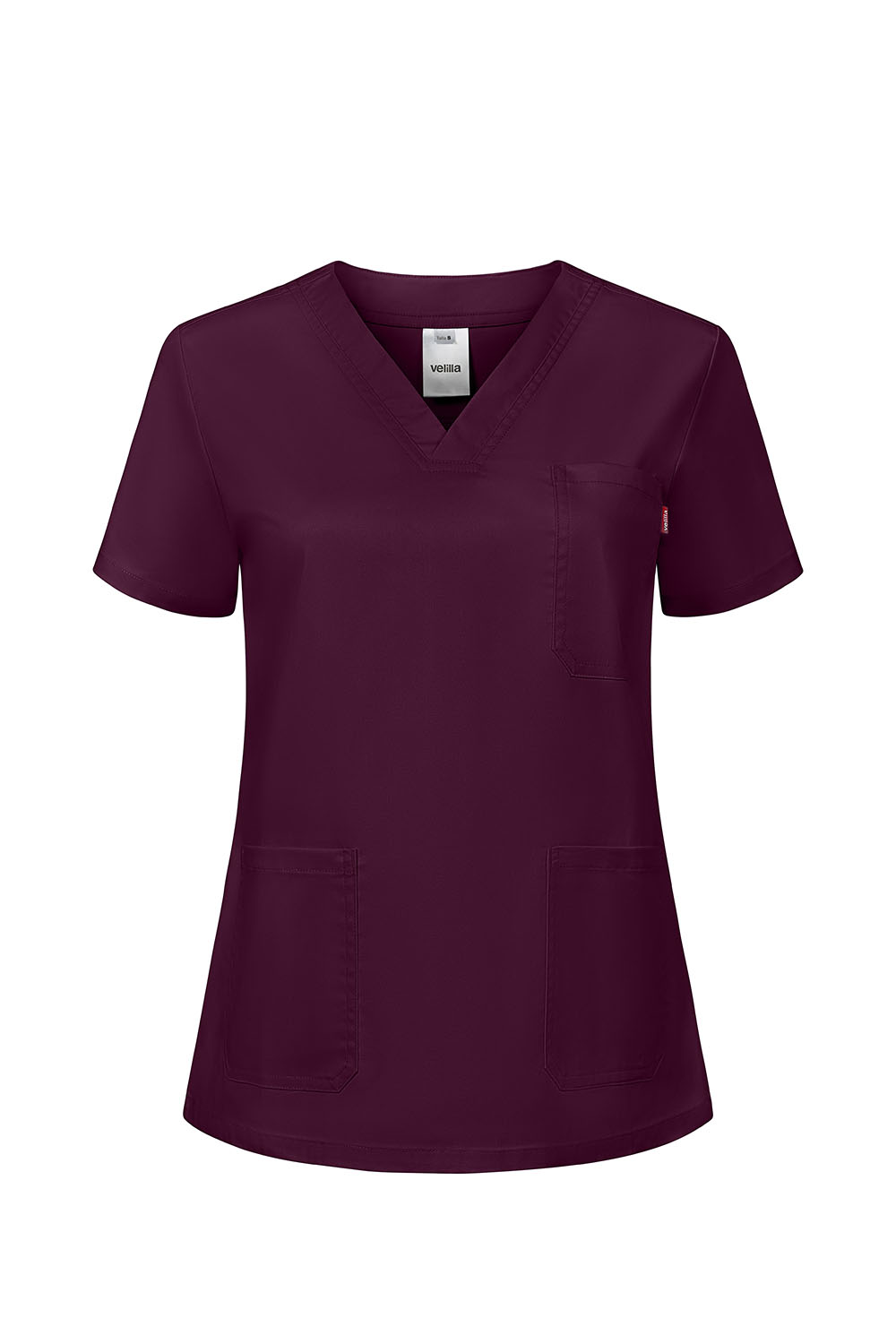 Fartuch medyczny stretch z krótkim rękawem damska 535206SW - AUBERGINE 68