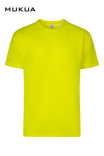 Koszulka z krótkim rękawem unisex DERBY TS151UC - FLUOR YELLOW 304