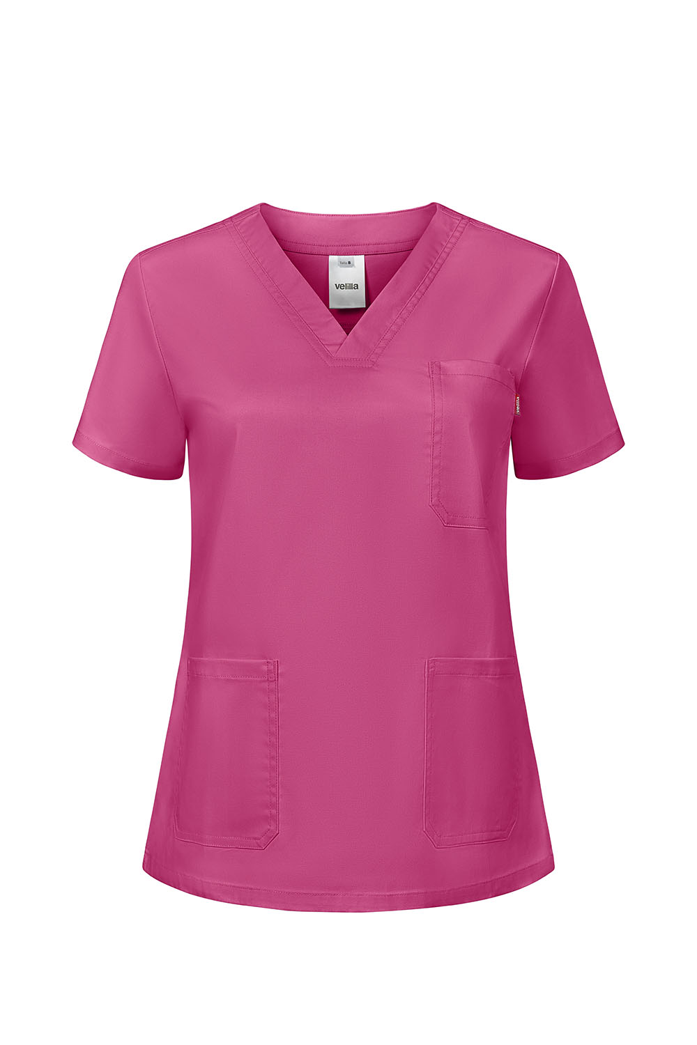 Fartuch medyczny stretch z krótkim rękawem damska 535206SW - MAGENTA 37