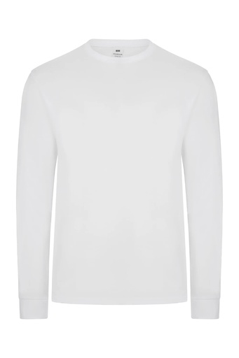 Koszulka z długim rękawem unisex PALM LONG SLEEVE TL190UW - WHITE 100