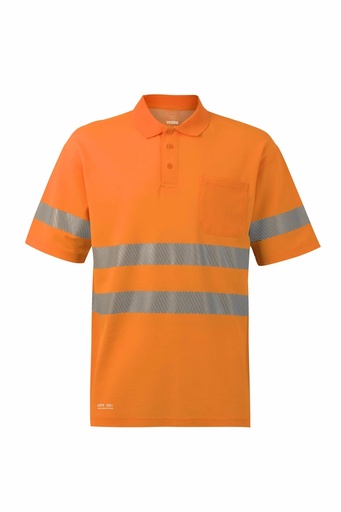 Koszulka polo z krótkim rękawem z odblaskami 305542 - HI-VIS ORANGE 19