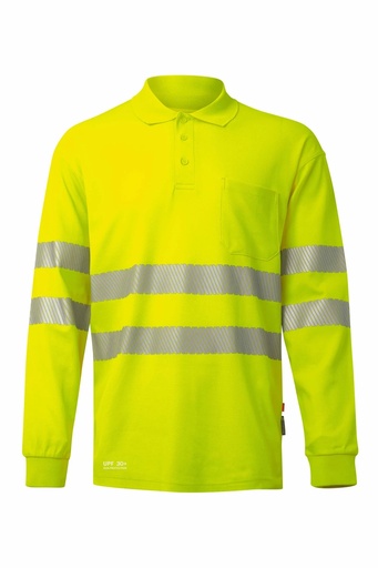 Koszulka polo z długim rękawem z odblaskami 305544 - HI-VIS YELLOW 20