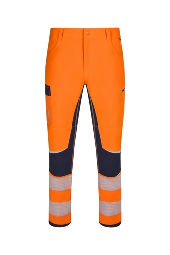 Spodnie z odblaskami 303030X - NAVY BLUE/HI-VIS ORANGE 61/19