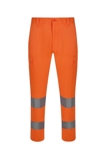 Spodnie z wieloma kieszeniami z odblaskami 303011 - HI-VIS ORANGE 19