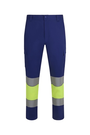 Spodnie dwukolorowe z odblaskami 303033 - ROYAL BLUE/HI-VIS YELLOW 09/20